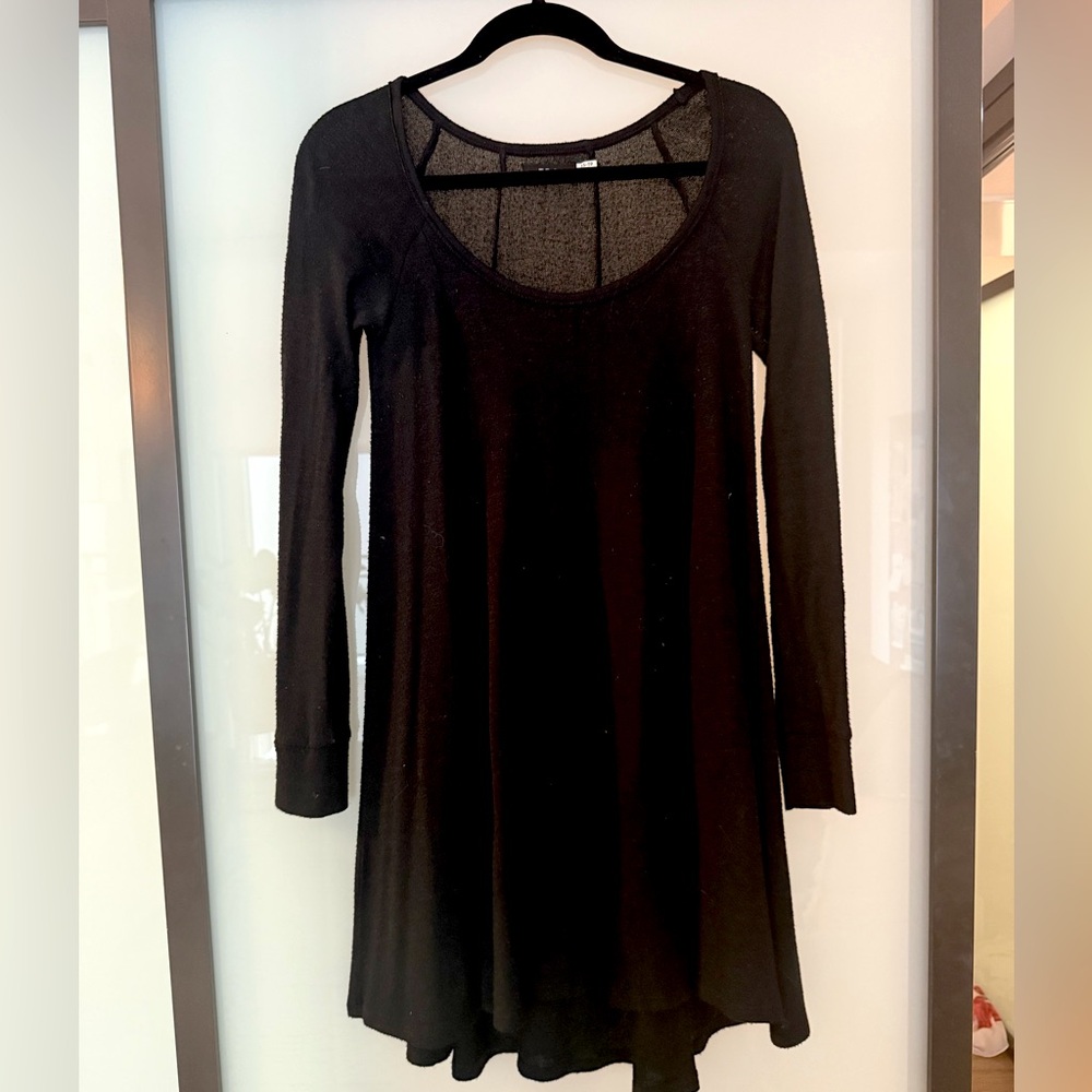 BDG black Swing mini sweater Dress